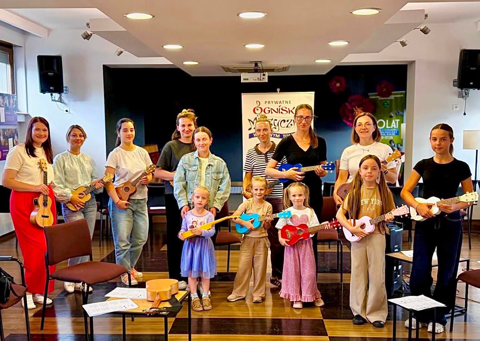 Warsztaty ukulele w bibliotece